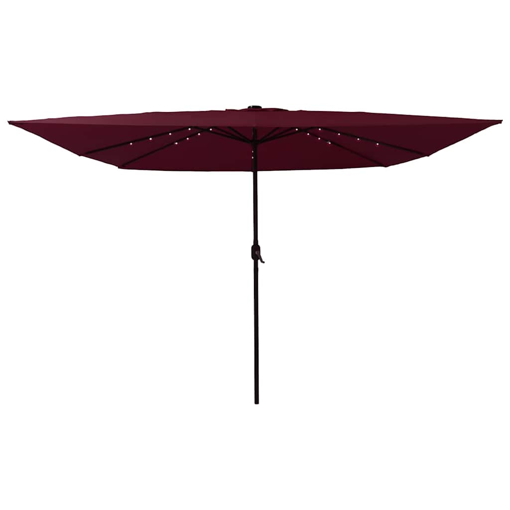 vidaXL Parasolka ogrodowa Bordeaux Czerwony 295 x 295 x 245 cm