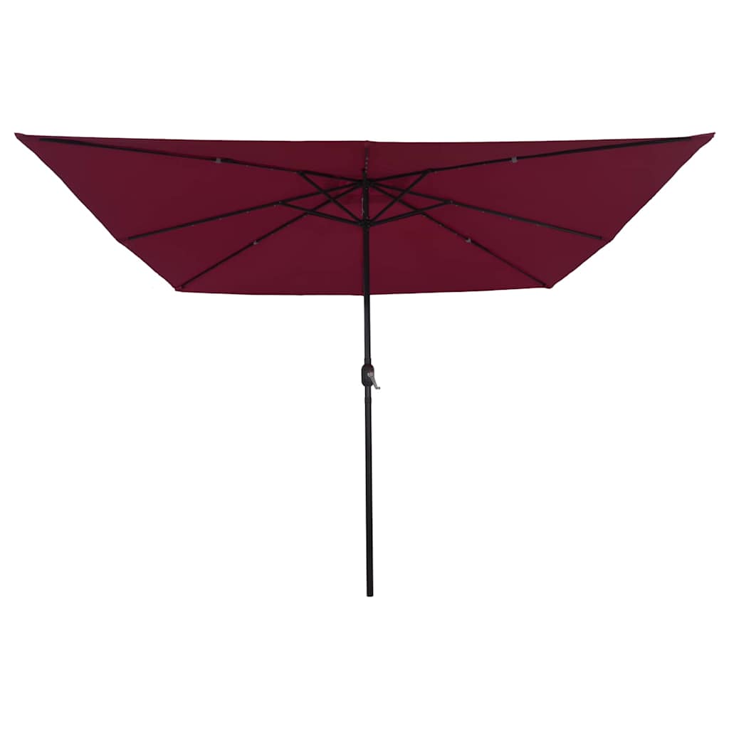 vidaXL Parasolka ogrodowa Bordeaux Czerwony 295 x 295 x 245 cm