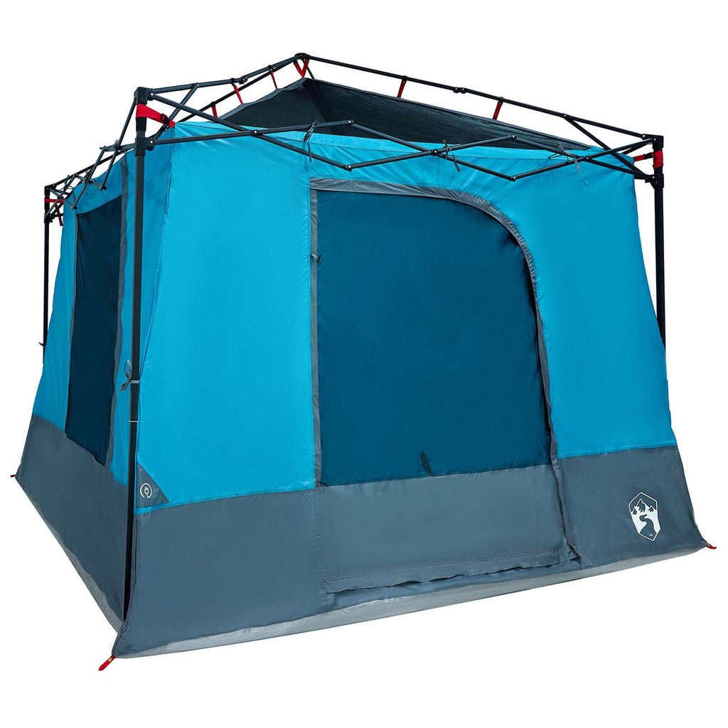 vidaXL Zestaw Namiotów Kempingowych 2 pcs Niebieski Tafta i Tkanina