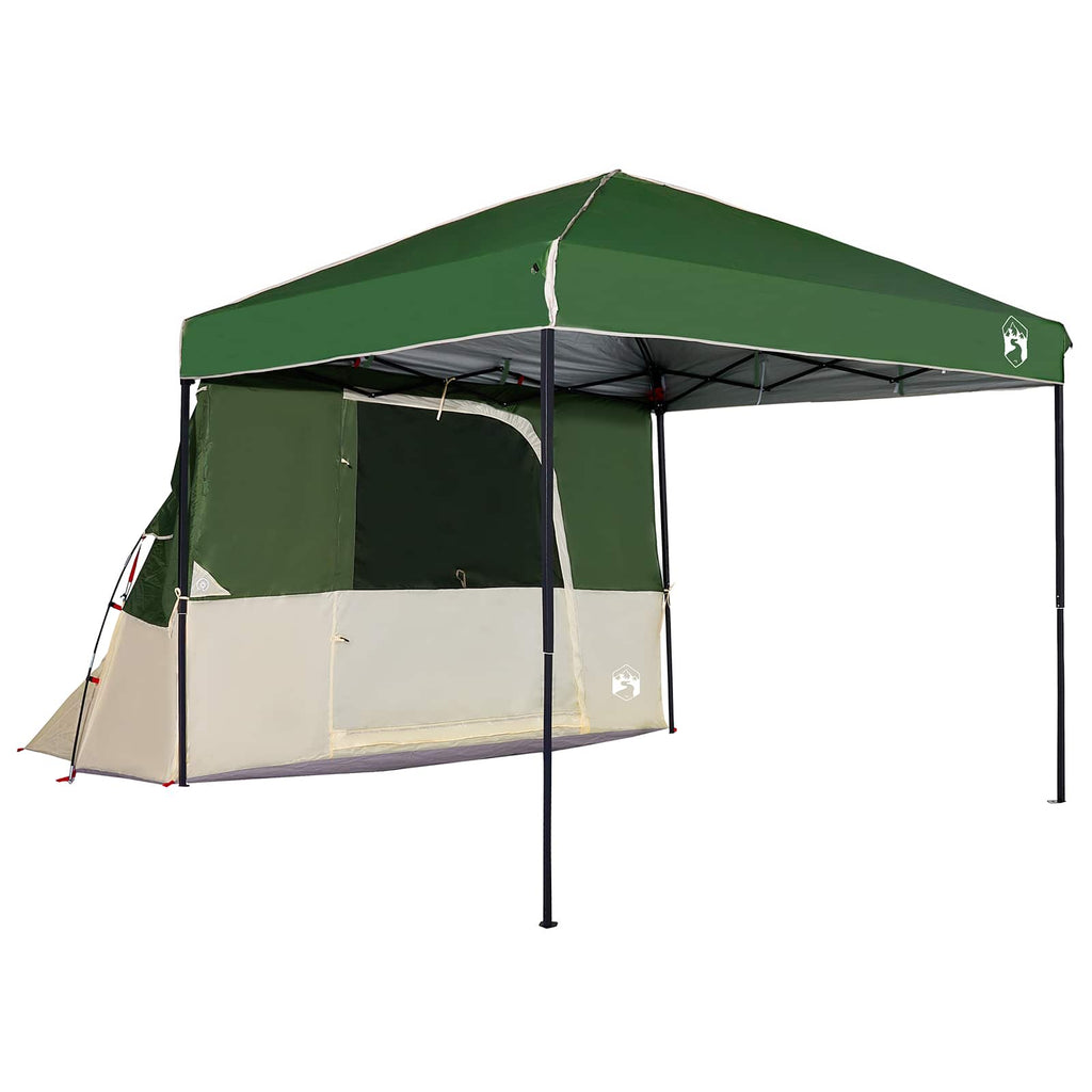 vidaXL Zestaw Namiotów Kempingowych 2 pcs Zielony Tafta i Tkanina