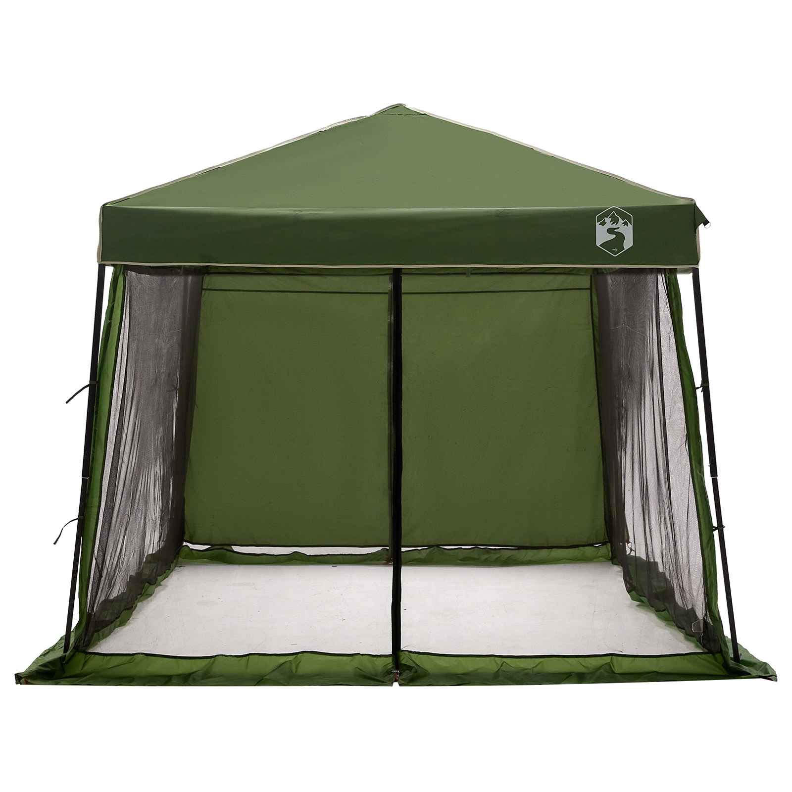 vidaXL Zestaw Namiotów Kempingowych 2 pcs Zielony Tafta i Tkanina