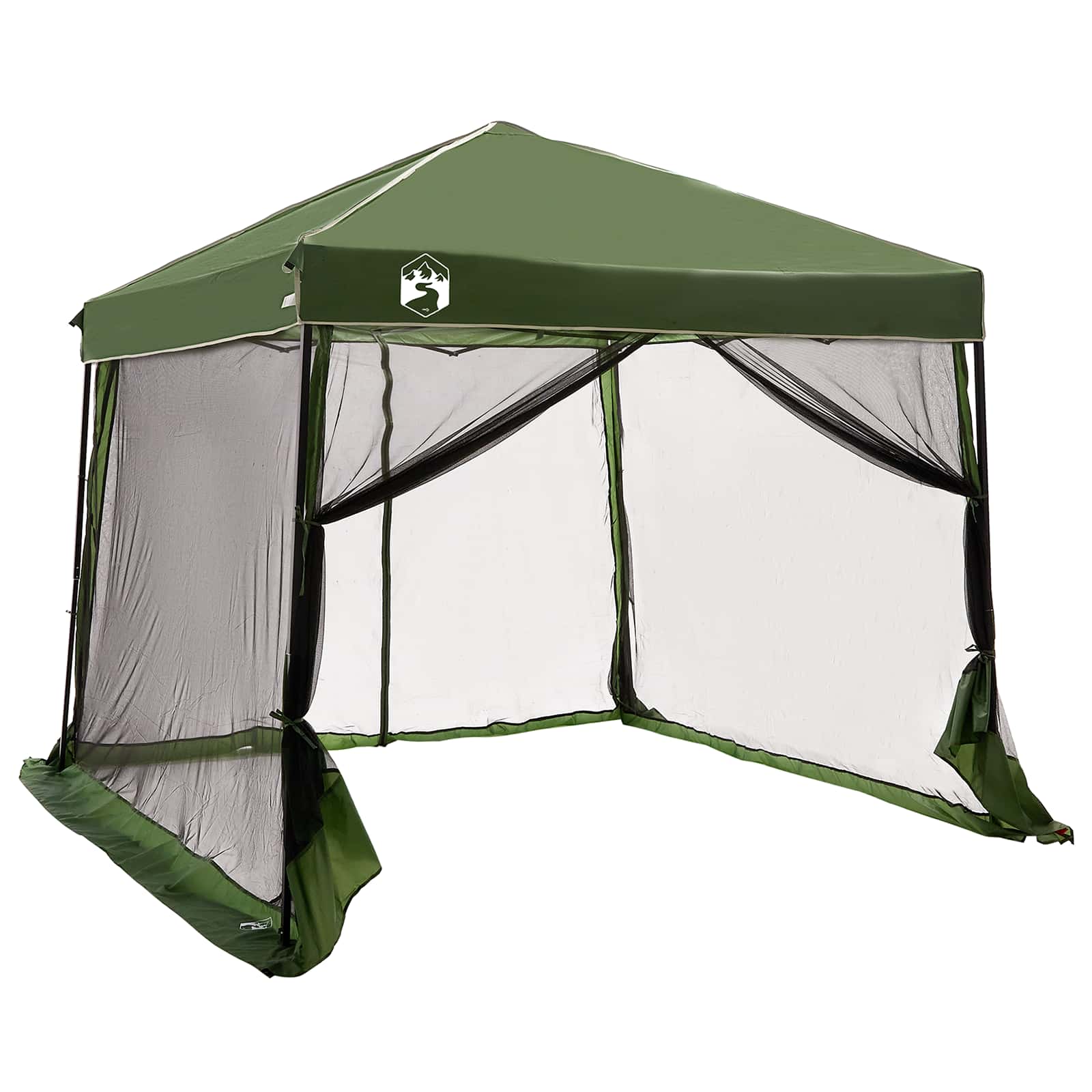 vidaXL Zestaw Namiotów Kempingowych 2 pcs Zielony Tafta i Tkanina