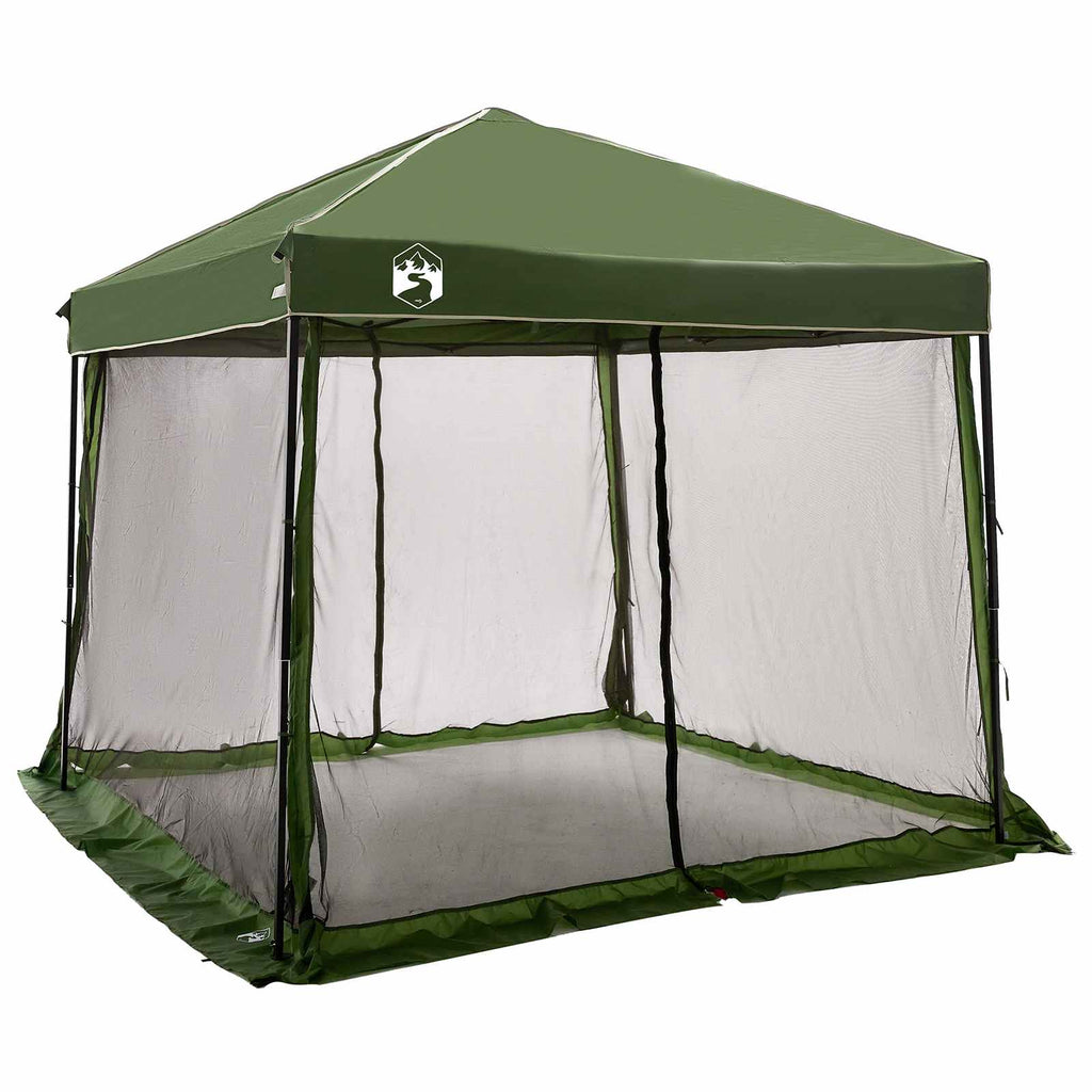 vidaXL Zestaw Namiotów Kempingowych 2 pcs Zielony Tafta i Tkanina