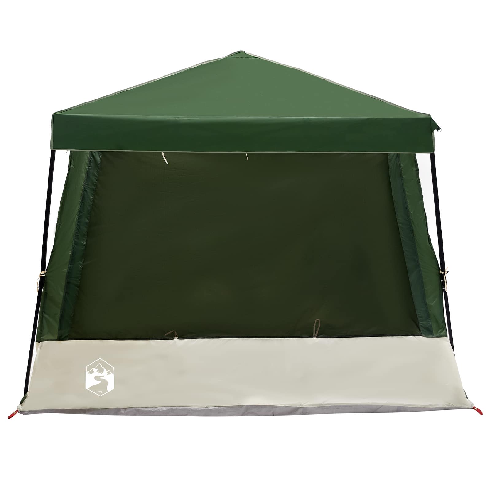 vidaXL Zestaw Namiotów Kempingowych 2 pcs Zielony Tafta i Tkanina