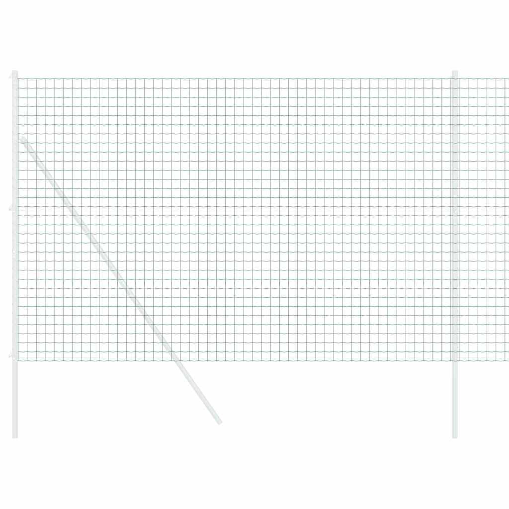 vidaXL Ogrodzenie Euro Zielony 1,6 x 10 m Żelazo pokryte PVC