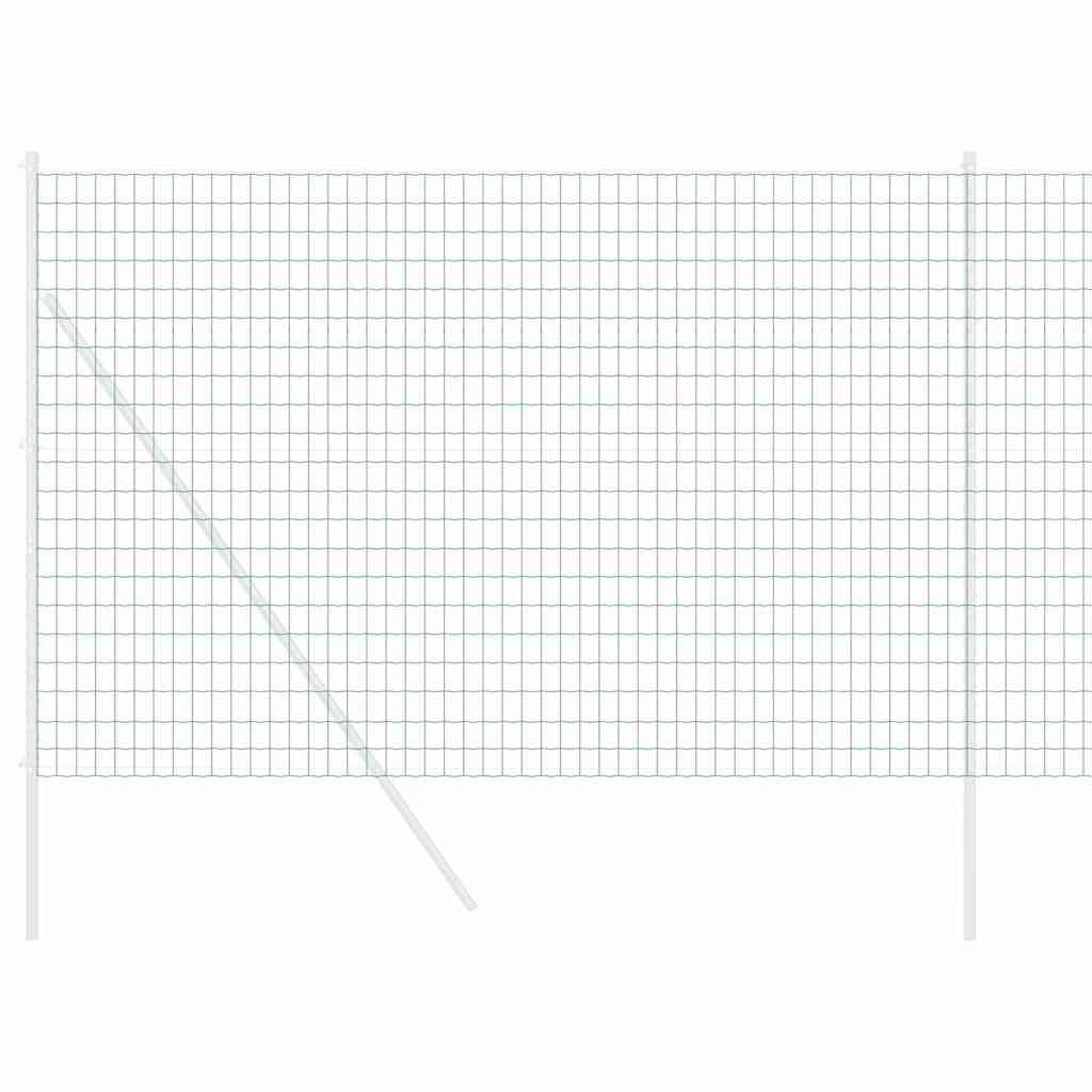 vidaXL Ogrodzenie Euro Zielony 1,5 x 10 m Żelazo pokryte PVC