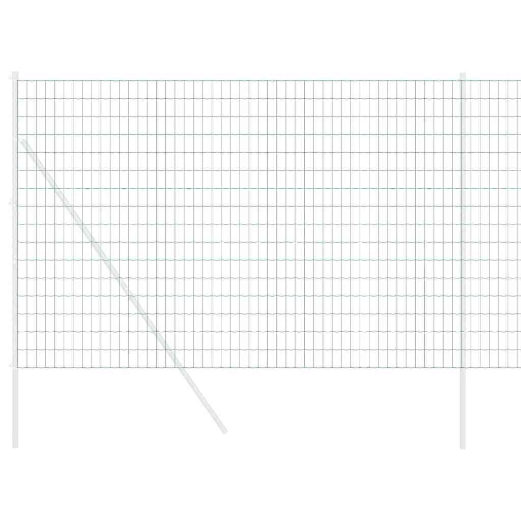 vidaXL Ogrodzenie Euro Zielony 1,5 x 10 m Żelazo pokryte PVC