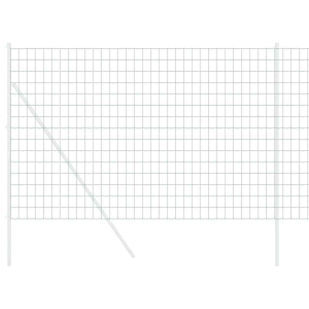 vidaXL Ogrodzenie Euro Zielony 1,5 x 10 m Żelazo pokryte PVC