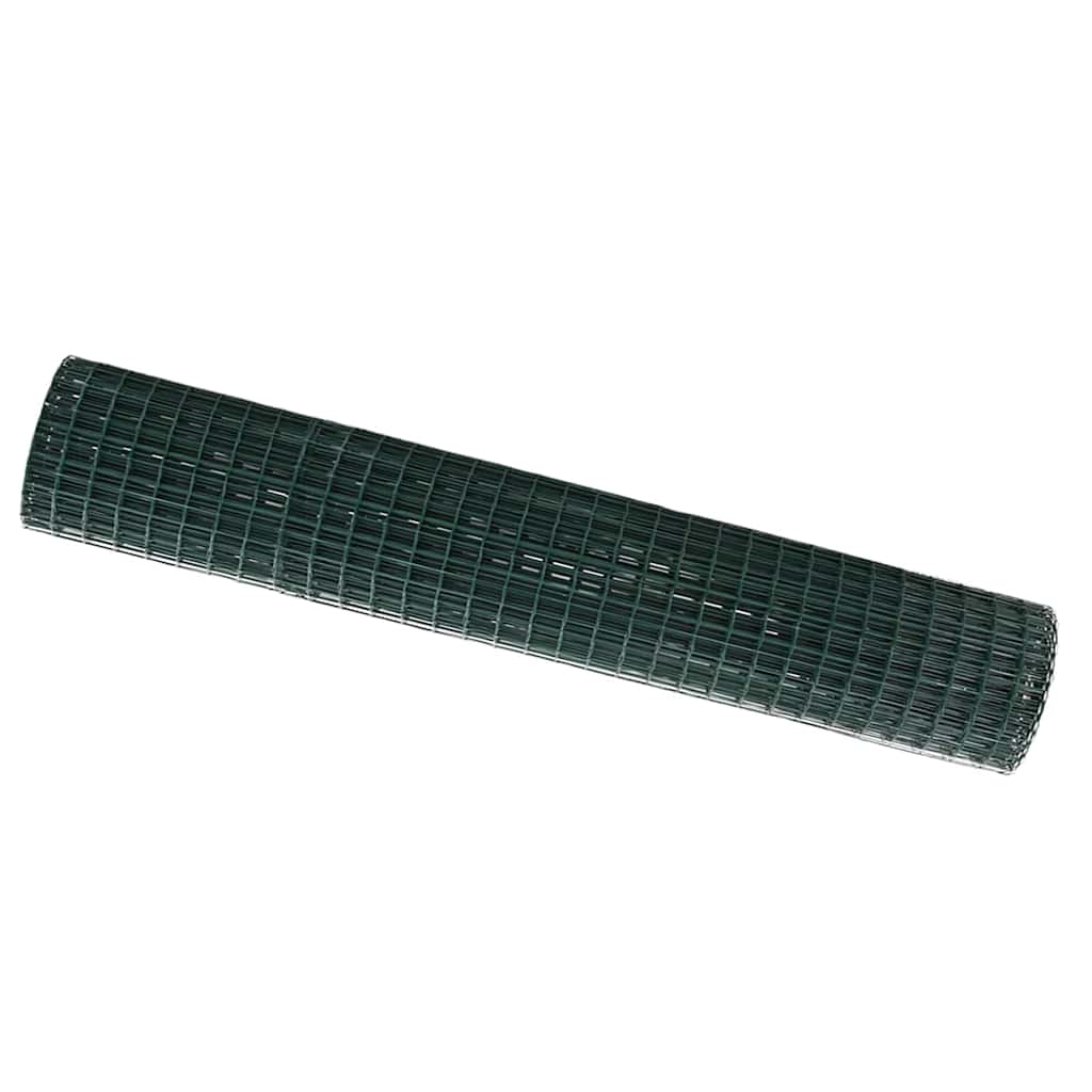 vidaXL Ogrodzenie Euro Zielony 1.6 x 10m Żelazo pokryte PVC