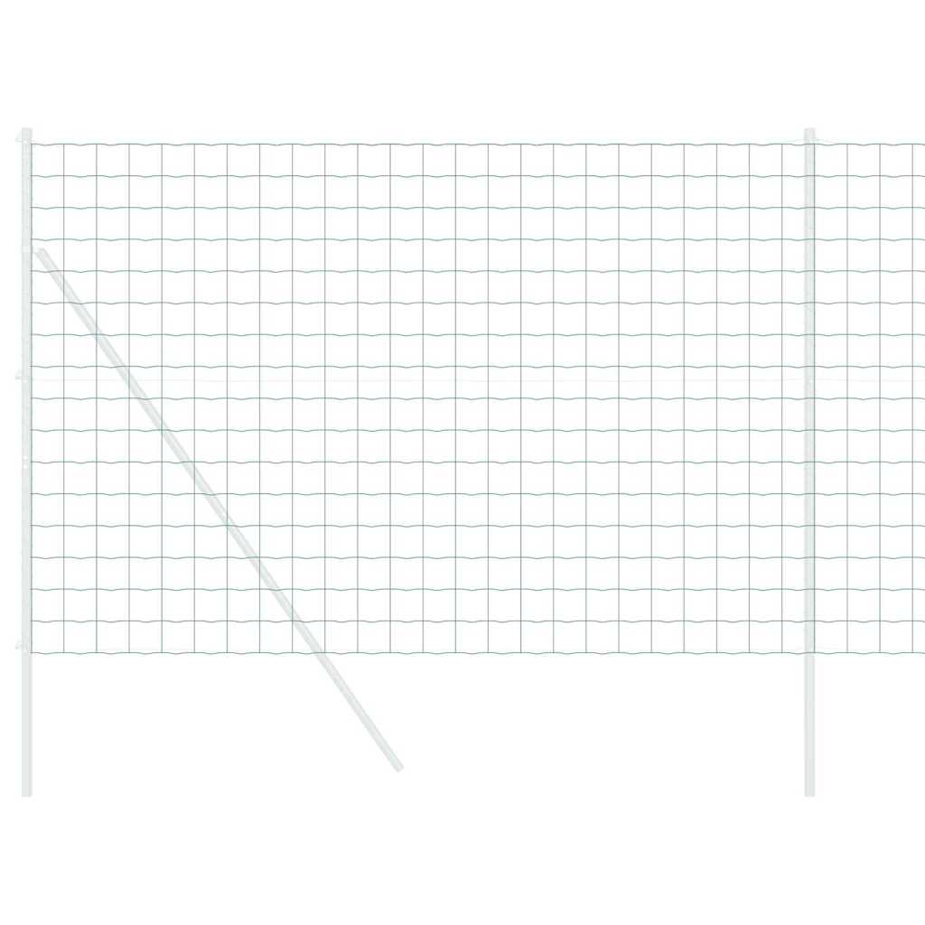 vidaXL Ogrodzenie Euro Zielony 1.6 x 10m Żelazo pokryte PVC