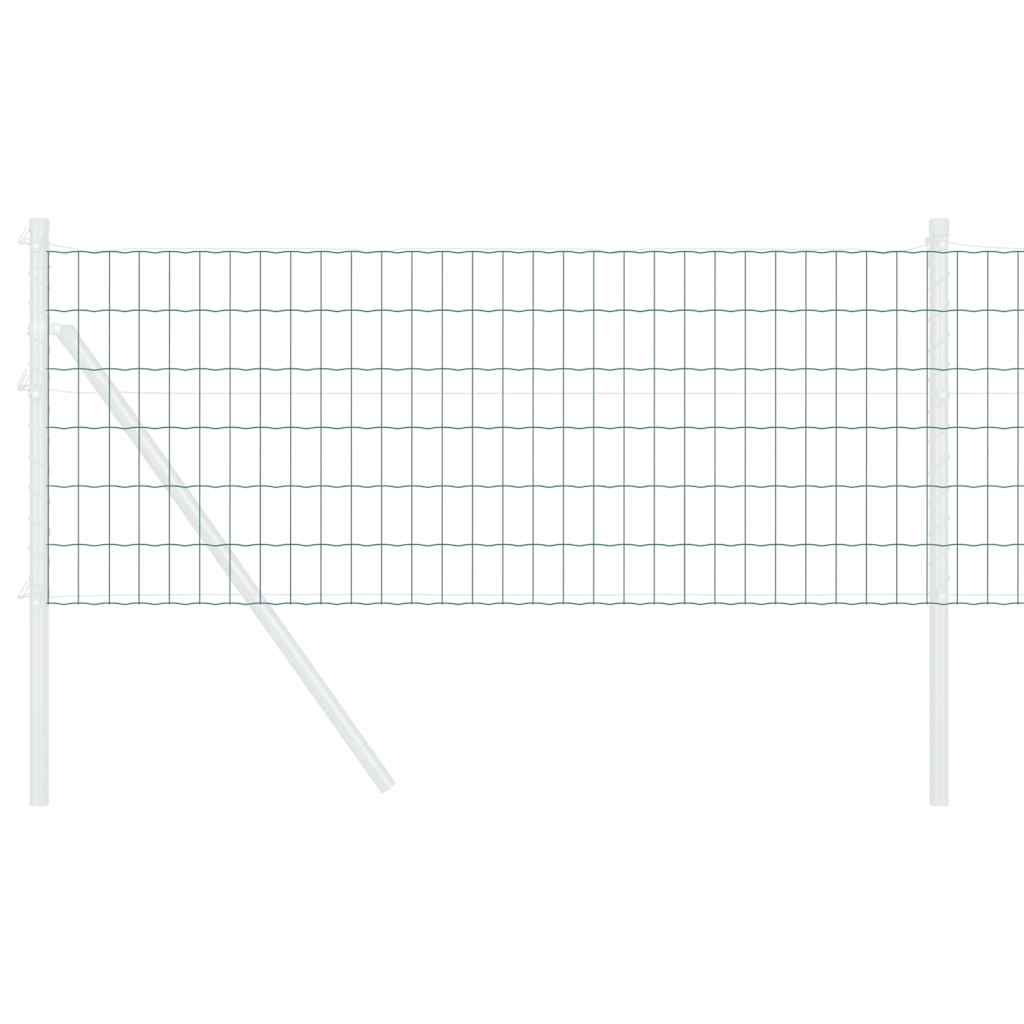 vidaXL Ogrodzenie Euro Zielony 0,8 x 25 m Żelazo pokryte PVC