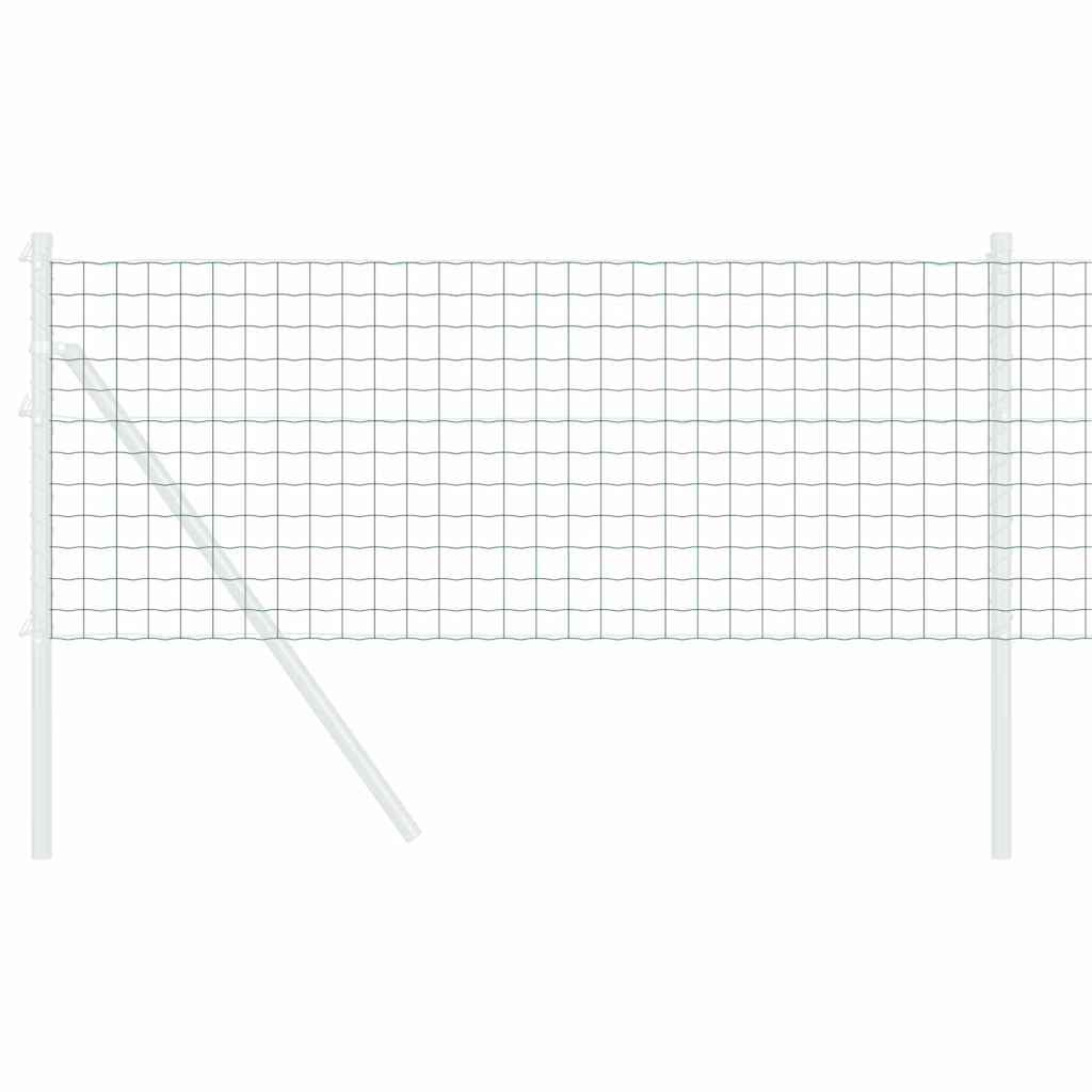 vidaXL Ogrodzenie Euro Zielony 0,6 x 50 m Żelazo pokryte PVC