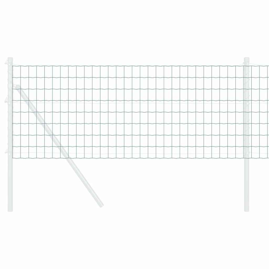 vidaXL Ogrodzenie Euro Zielony 0,6 x 50 m Żelazo pokryte PVC