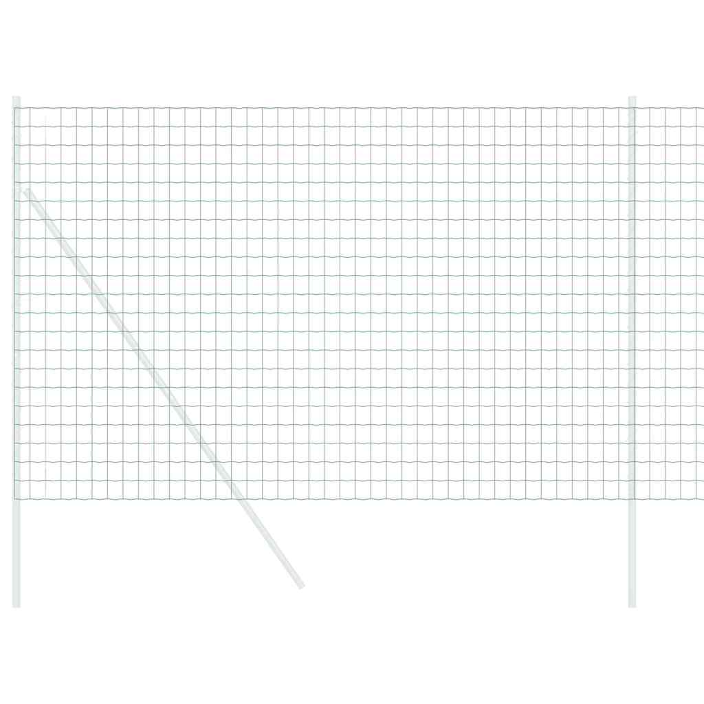 vidaXL Ogrodzenie Euro Zielony 1,6 x 10 m Żelazo pokryte PVC