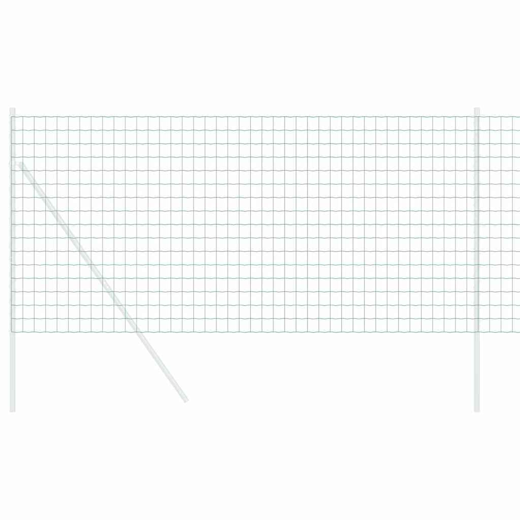 vidaXL Ogrodzenie Euro Zielony 0,6 x 50 m Żelazo pokryte PVC