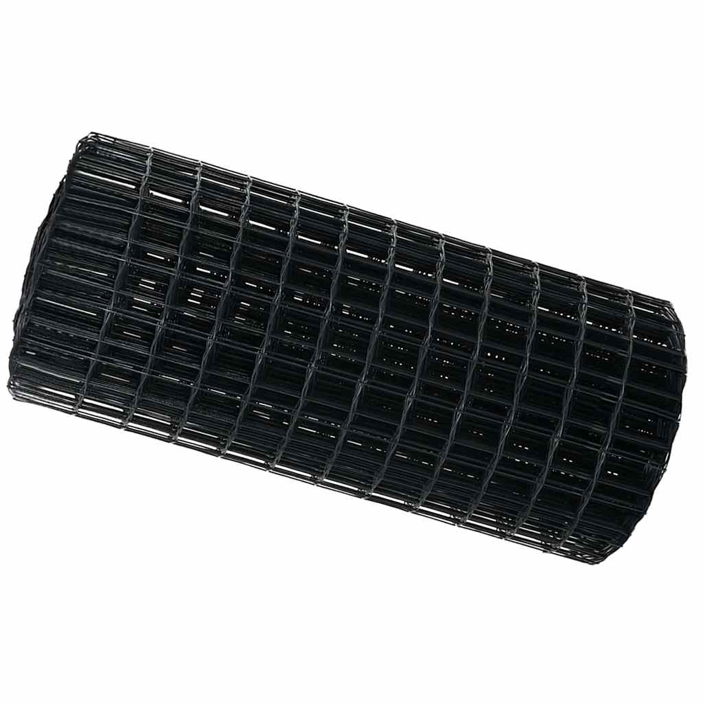vidaXL Ogrodzenie Euro Szary 0,6 x 50 m Żelazo pokryte PVC