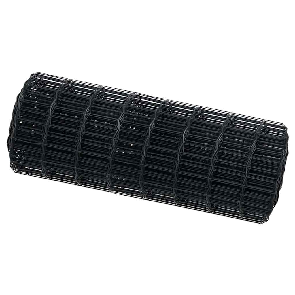 vidaXL Ogrodzenie Euro Szary 0,6 x 50 m Żelazo pokryte PVC