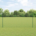 vidaXL Wbudowany słupek ogrodzeniowy 44 pcs zielony 200 cm