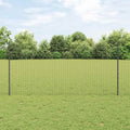 vidaXL Wbudowany słupek ogrodzeniowy 22 pcs Szary 160 cm