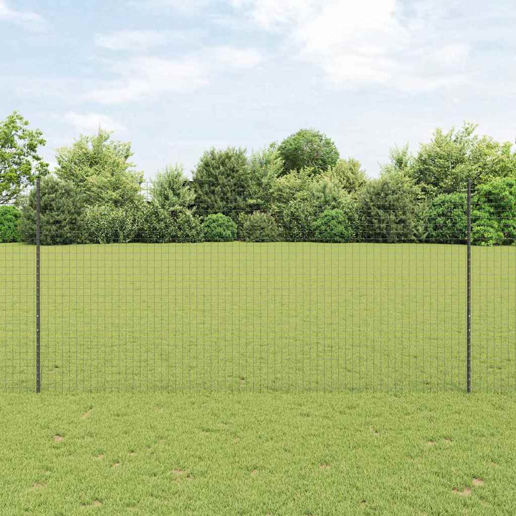 vidaXL Wbudowany słupek ogrodzeniowy 22 pcs Szary 200 cm