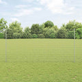 vidaXL Wbudowany słupek ogrodzeniowy 44 pcs srebrny 200 cm