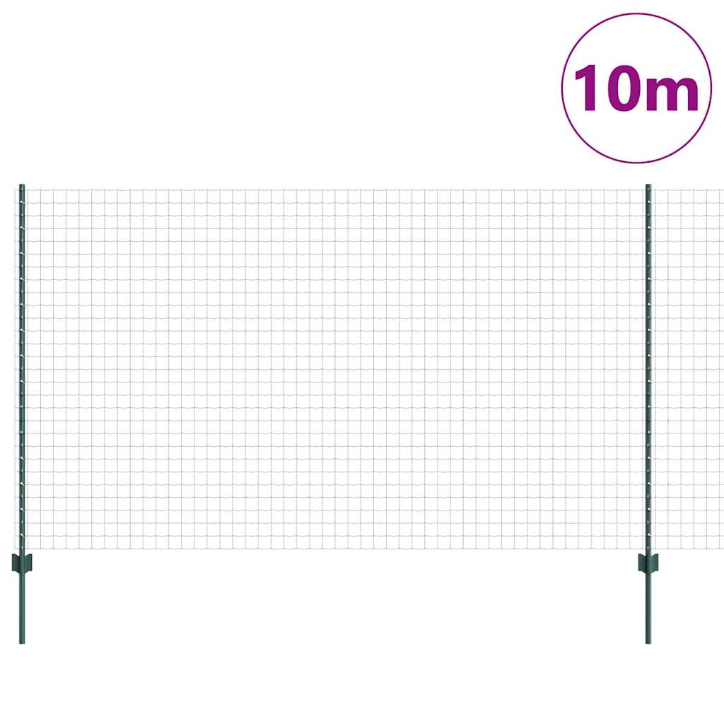 vidaXL Spawana siatka ogrodzeniowa 10 x 1,4 m (S x W) Stal pokryta PVC
