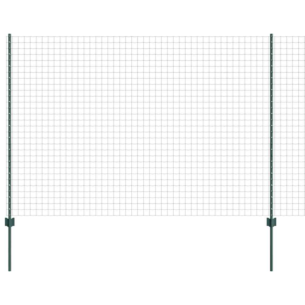 vidaXL Spawana siatka ogrodzeniowa 10 x 1,5 m (S x W) Stal pokryta PVC