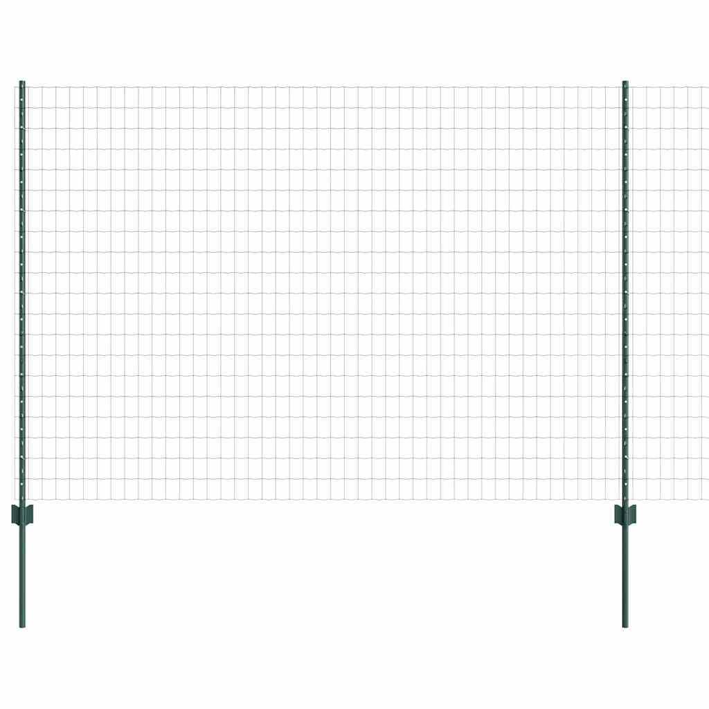 vidaXL Spawana siatka ogrodzeniowa 10 x 1,6 m (S x W) Stal pokryta PVC