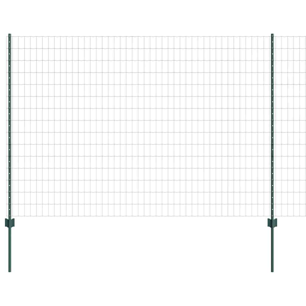 vidaXL Spawana siatka ogrodzeniowa 10 x 1,6 m (S x W) Stal pokryta PVC