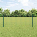 vidaXL Ogrodzenie Euro z słupkiem 10 x 1 m Stal pokryta PVC zielony