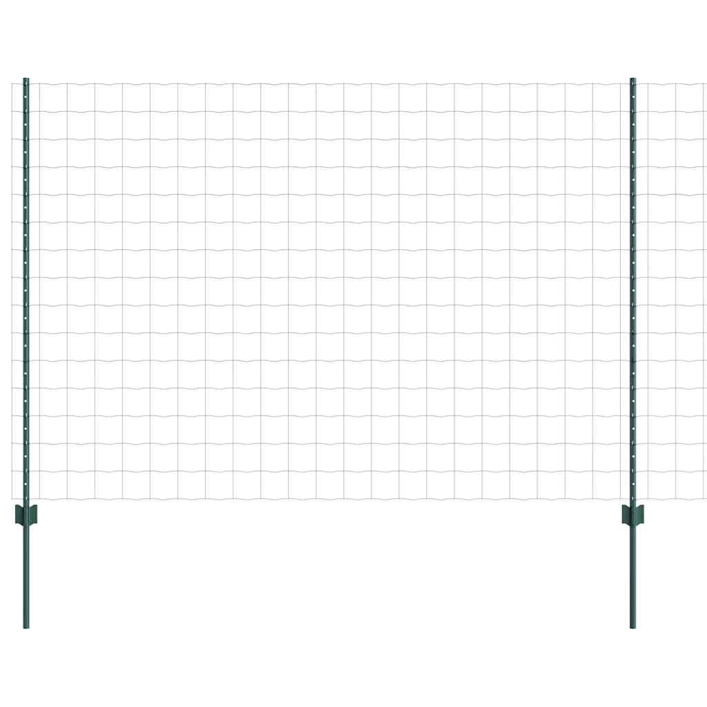 vidaXL Spawana siatka ogrodzeniowa 10 x 1,5 m (S x W) Stal pokryta PVC