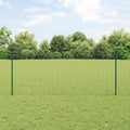 vidaXL Ogrodzenie Euro z słupkiem 10 x 1 m Stal pokryta PVC zielony
