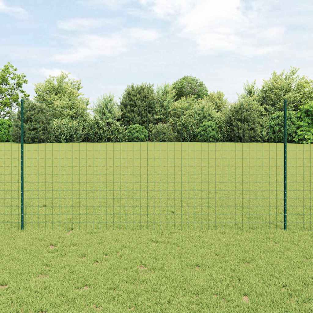 vidaXL Spawana siatka ogrodzeniowa 10 x 1,2 m (S x W) Stal pokryta PVC