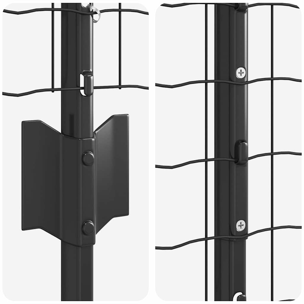 vidaXL Spawana siatka ogrodzeniowa 10 x 1,4 m (S x W) Stal pokryta PVC