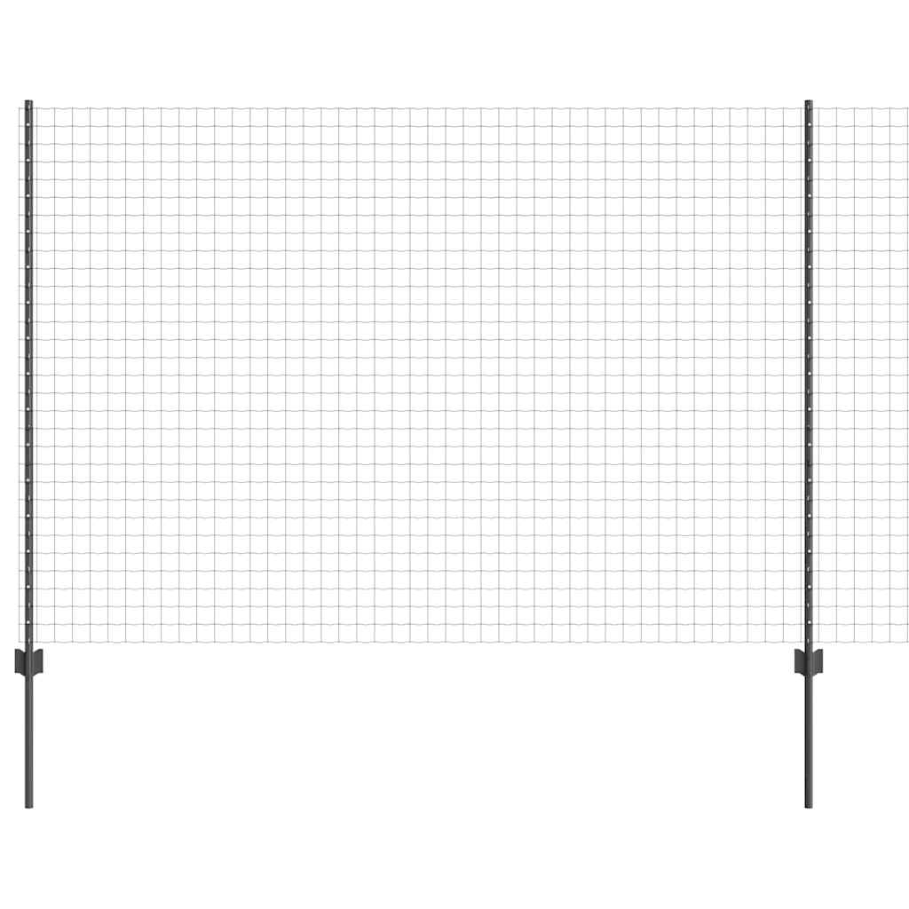 vidaXL Spawana siatka ogrodzeniowa 10 x 1,6 m (S x W) Stal pokryta PVC