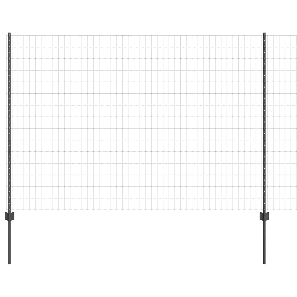 vidaXL Spawana siatka ogrodzeniowa 10 x 1,5 m (S x W) Stal pokryta PVC