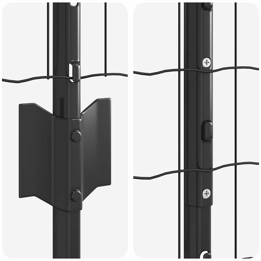 vidaXL Spawana siatka ogrodzeniowa 10 x 1,5 m (S x W) Stal pokryta PVC