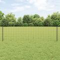 vidaXL Ogrodzenie Euro z słupkiem 10 x 0,6 m Stal pokryta PVC Szary