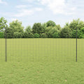 vidaXL Ogrodzenie Euro z słupkiem 10 x 1,2 m Stal pokryta PVC Szary