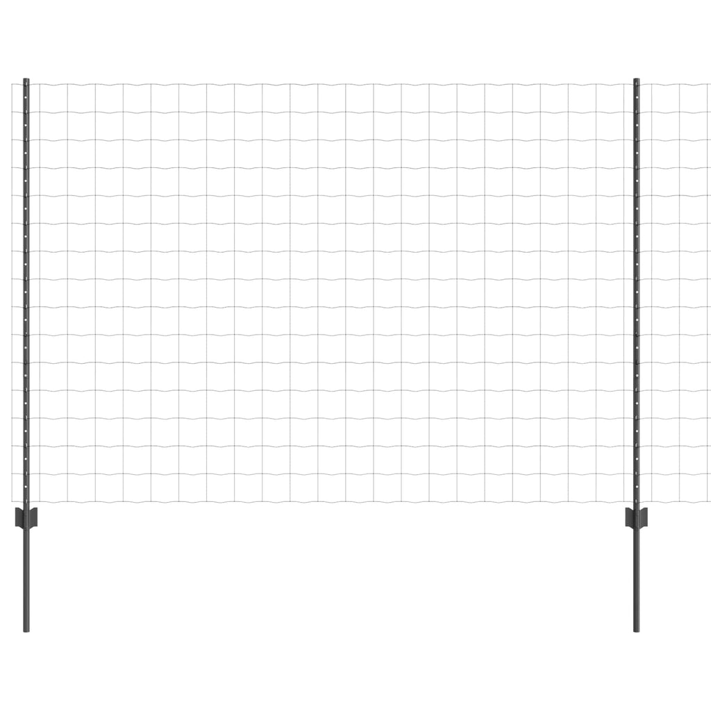 vidaXL Spawana siatka ogrodzeniowa 10 x 1,5 m (S x W) Stal pokryta PVC