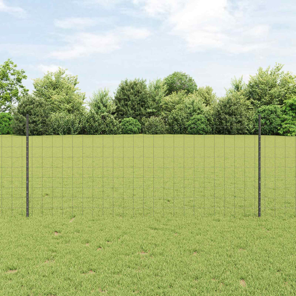 vidaXL Spawana siatka ogrodzeniowa 25 x 1 m (S x W) Stal pokryta PVC