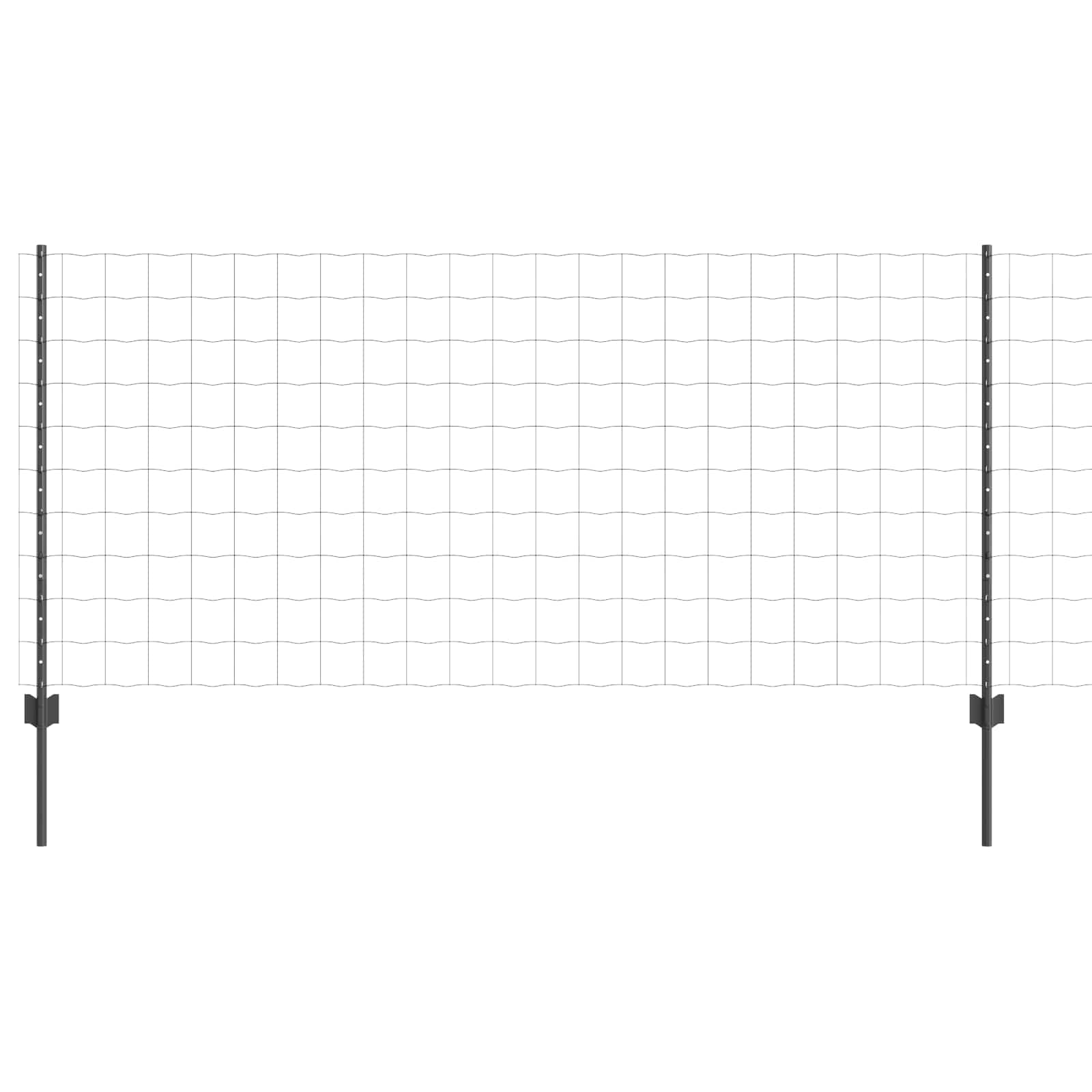 vidaXL Spawana siatka ogrodzeniowa 25 x 1 m (S x W) Stal pokryta PVC
