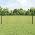 vidaXL Ogrodzenie Euro z słupkiem 10 x 0,6 m Stal pokryta PVC Szary