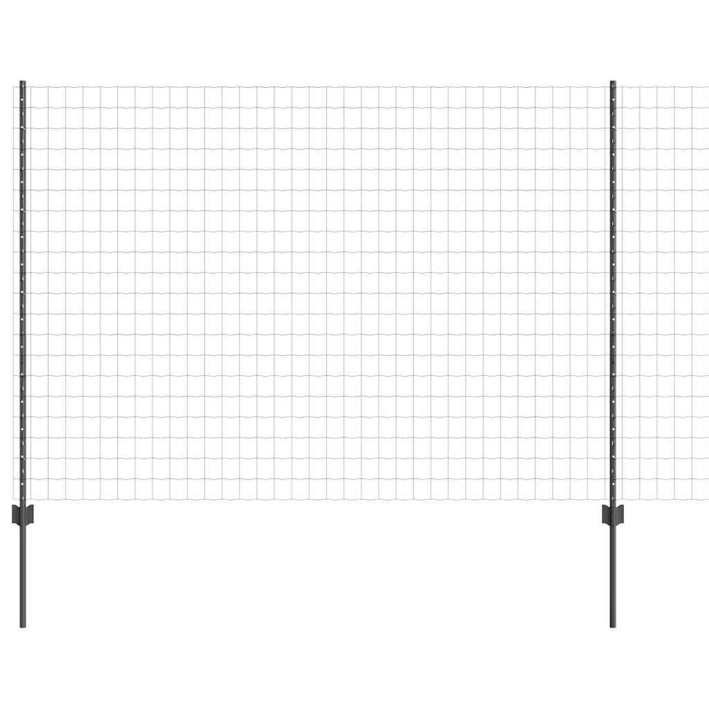 vidaXL Spawana siatka ogrodzeniowa 10 x 1,6 m (S x W) Stal pokryta PVC