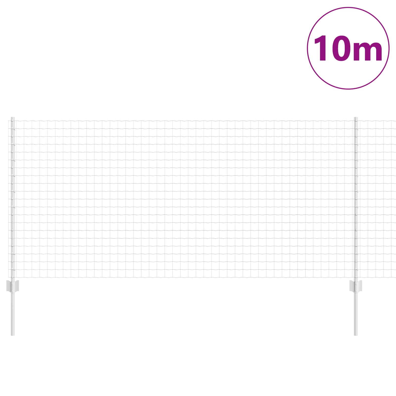 vidaXL Spawana siatka ogrodzeniowa 10 x 1 m (S x W)