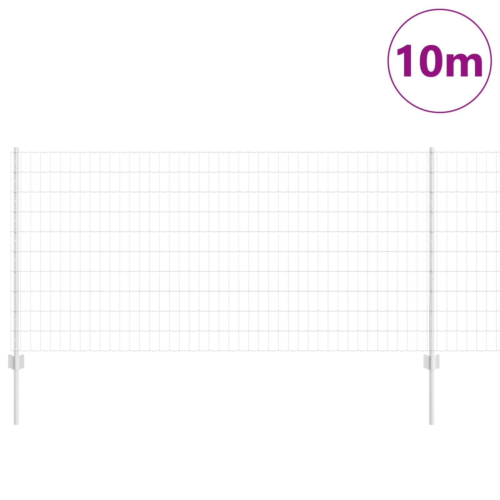 vidaXL Spawana siatka ogrodzeniowa 10 x 1 m (S x W)