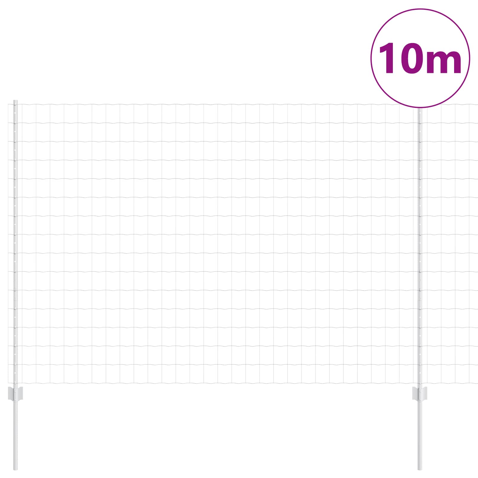 vidaXL Spawana siatka ogrodzeniowa 10 x 1,5 m (S x W)