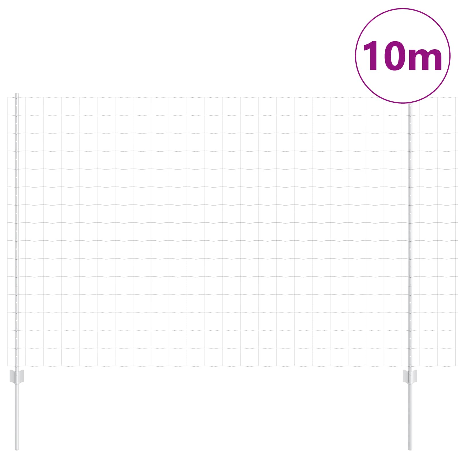 vidaXL Spawana siatka ogrodzeniowa 10 x 1,5 m (S x W)