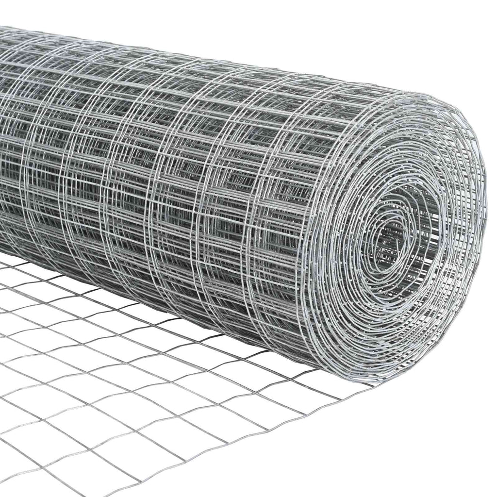 vidaXL Ogrodzenie Euro z słupkiem 25 x 1,2 m Stal ocynkowana srebrny