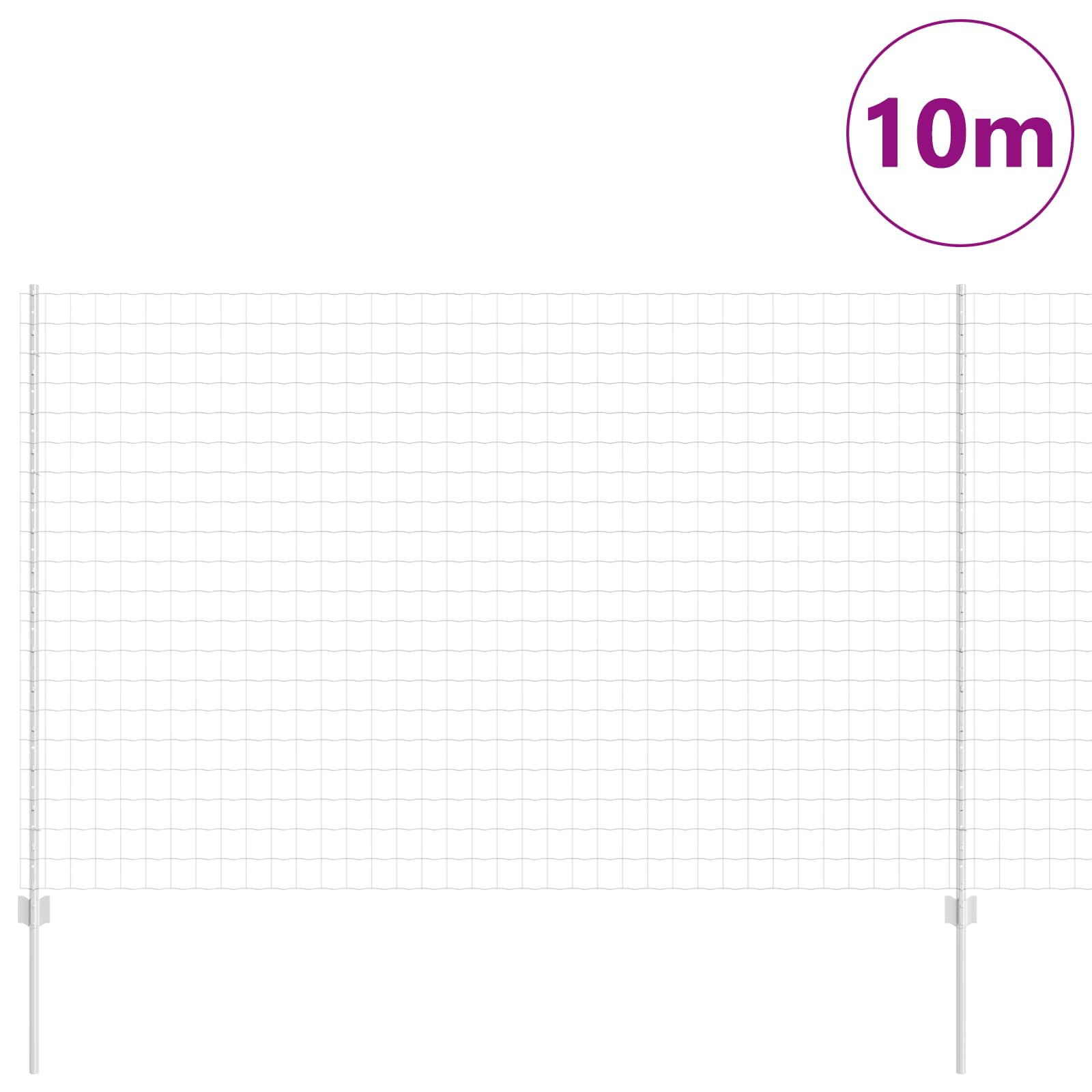 vidaXL Spawana siatka ogrodzeniowa 10 x 1,5 m (S x W)